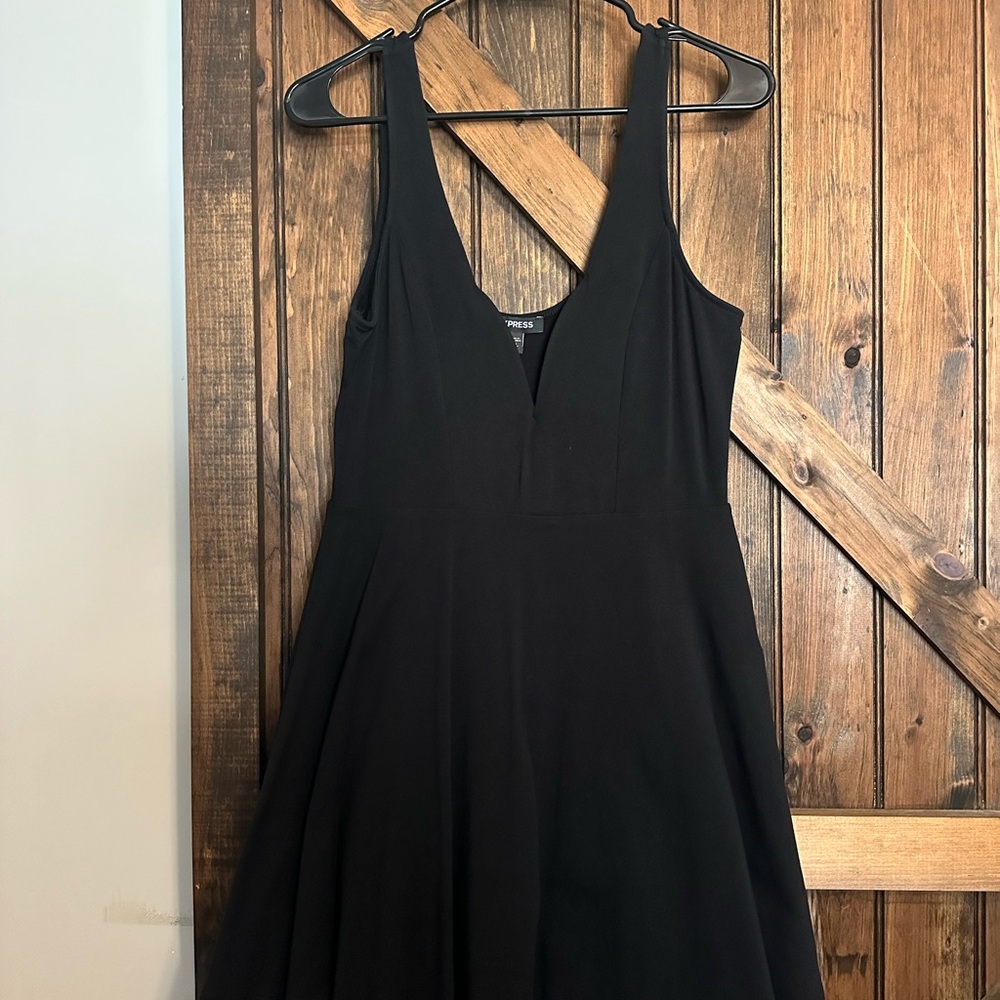 Express Black Dress With Built-In Shorts